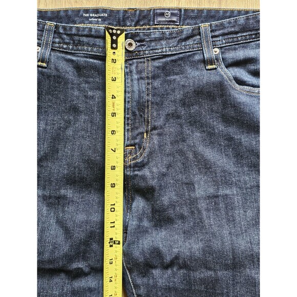 Adriano Goldschmied Jeans Mens 40x34 Blue The Graduate Tailored Leg Denim AG - Picture 10 of 14